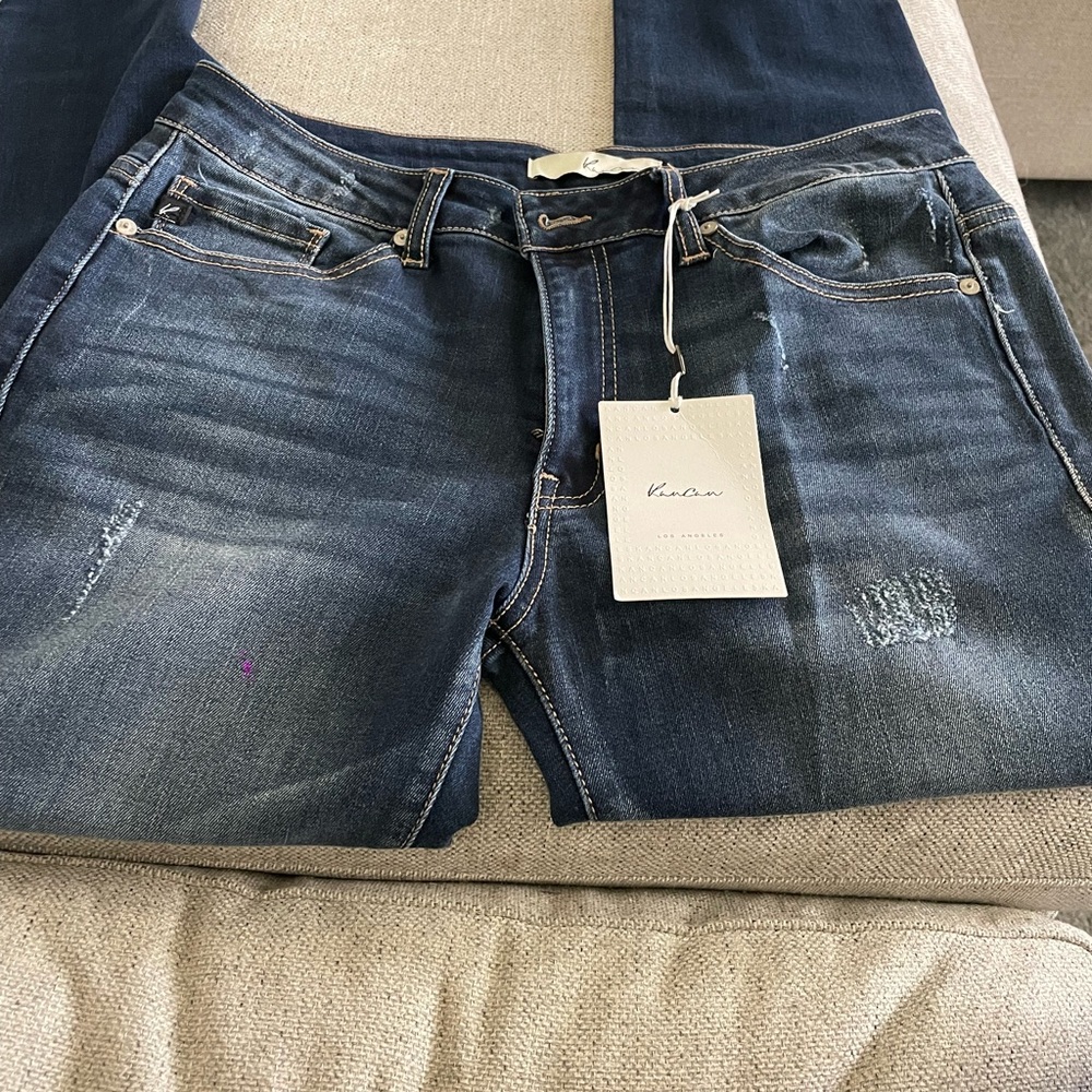 KanCan Blue Straight Leg Jeans Classic Style